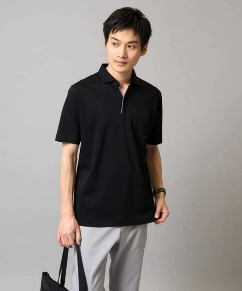 a.v.v / アー・ヴェ・ヴェ カットソー | 【接触冷感/UVカット】シルケットスムースポロシャツ | 詳細24