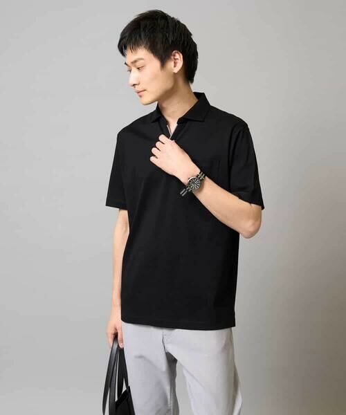 a.v.v / アー・ヴェ・ヴェ カットソー | 【接触冷感/UVカット】シルケットスムースポロシャツ | 詳細25
