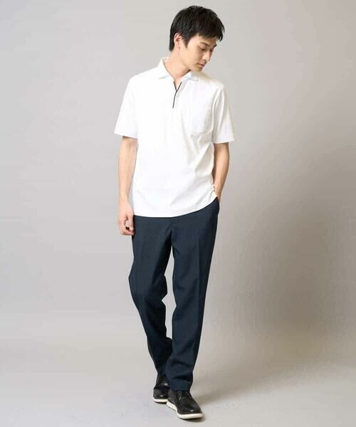 a.v.v / アー・ヴェ・ヴェ カットソー | 【接触冷感/UVカット】シルケットスムースポロシャツ | 詳細8