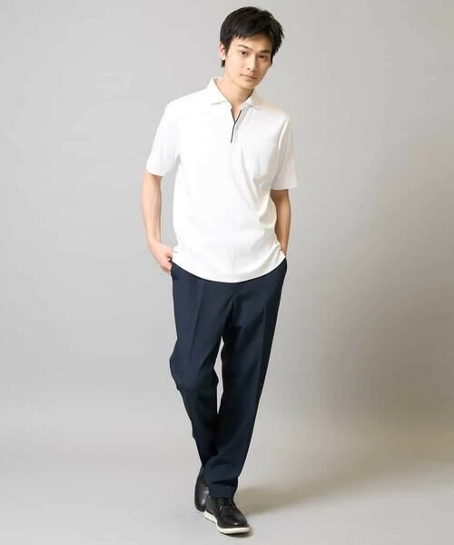 a.v.v / アー・ヴェ・ヴェ カットソー | 【接触冷感/UVカット】シルケットスムースポロシャツ | 詳細9