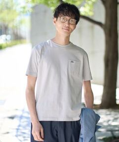 a.v.v / アー・ヴェ・ヴェ カットソー | 【接触冷感/コットン100％】ワンポイント刺繍カットソー