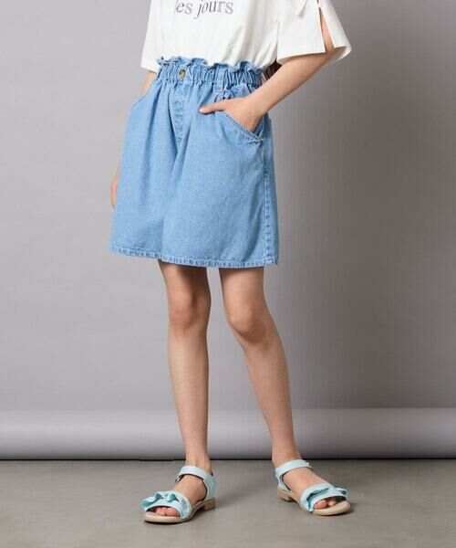 a.v.v / アー・ヴェ・ヴェ その他パンツ | 【接触冷感/ジメジメ対策】[100-130]デニムタックキュロット | 詳細25