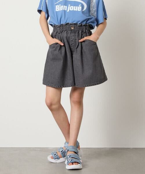 a.v.v / アー・ヴェ・ヴェ その他パンツ | [160]【接触冷感】デニムタックキュロット | 詳細11