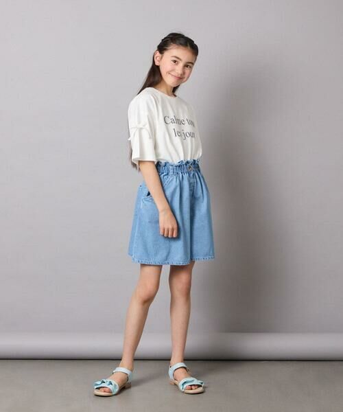 a.v.v / アー・ヴェ・ヴェ その他パンツ | [160]【接触冷感】デニムタックキュロット | 詳細4