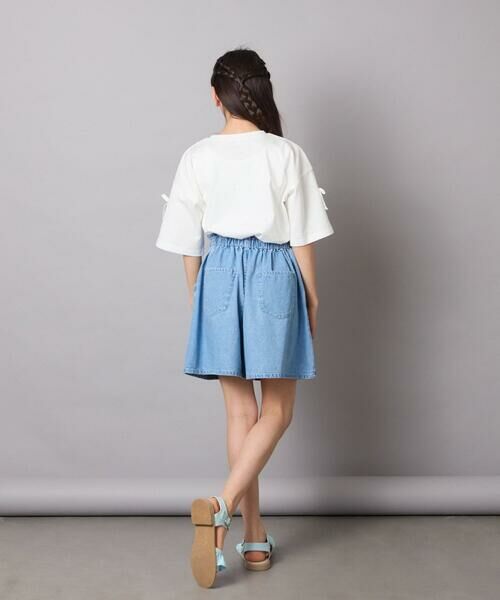 a.v.v / アー・ヴェ・ヴェ その他パンツ | [160]【接触冷感】デニムタックキュロット | 詳細6