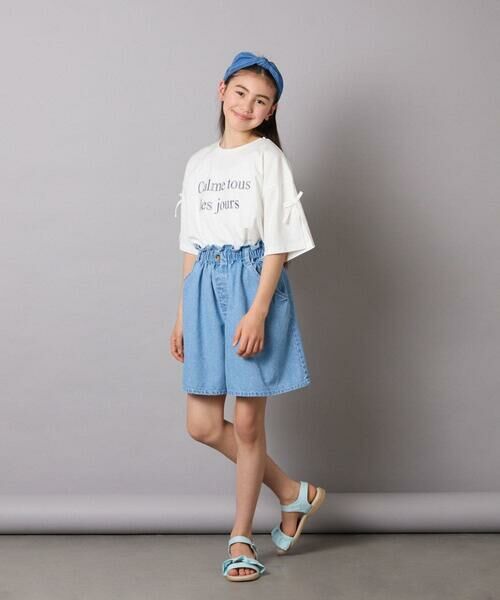 a.v.v / アー・ヴェ・ヴェ その他パンツ | [160]【接触冷感】デニムタックキュロット | 詳細7