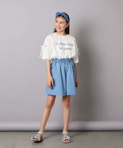 a.v.v / アー・ヴェ・ヴェ その他パンツ | [160]【接触冷感】デニムタックキュロット | 詳細8