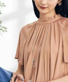 a.v.v / アー・ヴェ・ヴェ ネックレス・ペンダント・チョーカー | 【雑誌InRed(宝島社)5月号掲載】スクエアチャームネックレス