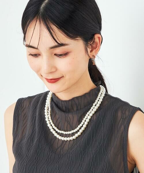 a.v.v / アー・ヴェ・ヴェ ネックレス・ペンダント・チョーカー | パール調二連ネックレス | 詳細1