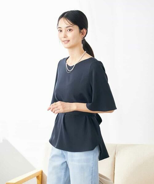 a.v.v / アー・ヴェ・ヴェ シャツ・ブラウス | 【接触冷感/UVカット/洗える】バックタック美ラクるブラウス | 詳細1