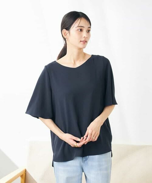 a.v.v / アー・ヴェ・ヴェ シャツ・ブラウス | 【接触冷感/UVカット/洗える】バックタック美ラクるブラウス | 詳細11