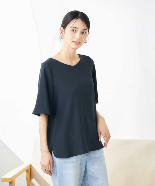 a.v.v / アー・ヴェ・ヴェ シャツ・ブラウス | 【接触冷感/UVカット/洗える】バックタック美ラクるブラウス | 詳細12