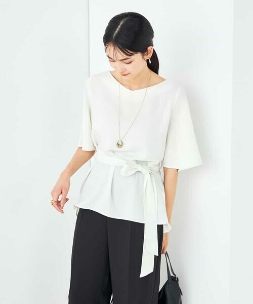 a.v.v / アー・ヴェ・ヴェ シャツ・ブラウス | 【接触冷感/UVカット/洗える】バックタック美ラクるブラウス | 詳細13