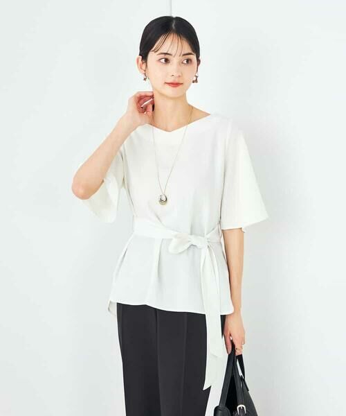 a.v.v / アー・ヴェ・ヴェ シャツ・ブラウス | 【接触冷感/UVカット/洗える】バックタック美ラクるブラウス | 詳細14