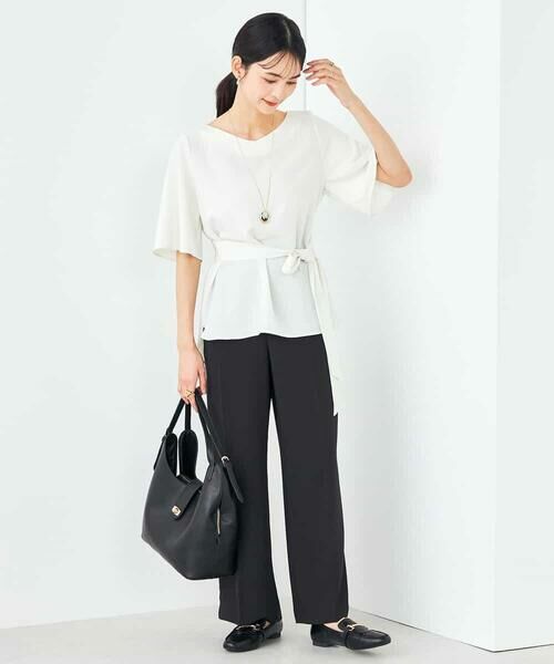 a.v.v / アー・ヴェ・ヴェ シャツ・ブラウス | 【接触冷感/UVカット/洗える】バックタック美ラクるブラウス | 詳細18