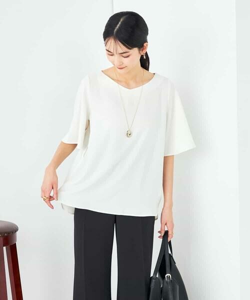 a.v.v / アー・ヴェ・ヴェ シャツ・ブラウス | 【接触冷感/UVカット/洗える】バックタック美ラクるブラウス | 詳細20