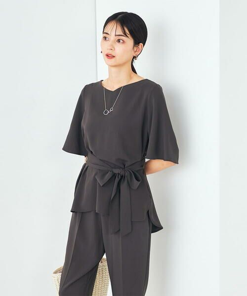 a.v.v / アー・ヴェ・ヴェ シャツ・ブラウス | 【接触冷感/UVカット/洗える】バックタック美ラクるブラウス | 詳細23