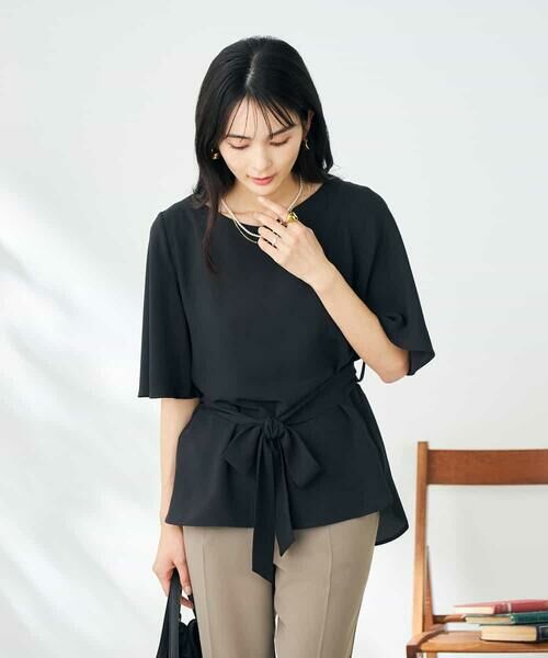 a.v.v / アー・ヴェ・ヴェ シャツ・ブラウス | 【接触冷感/UVカット/洗える】バックタック美ラクるブラウス | 詳細27