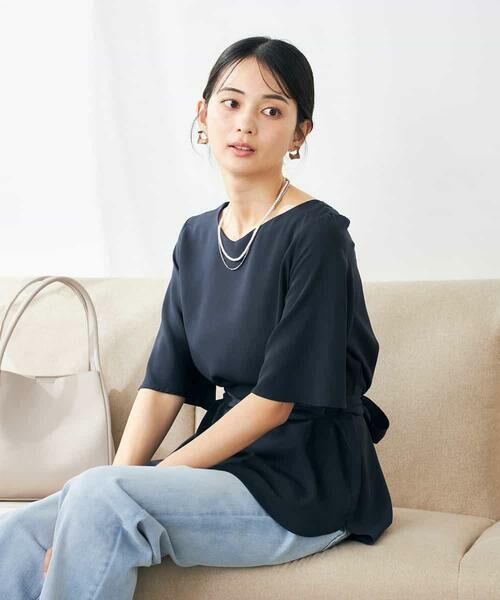 a.v.v / アー・ヴェ・ヴェ シャツ・ブラウス | 【接触冷感/UVカット/洗える】バックタック美ラクるブラウス | 詳細5