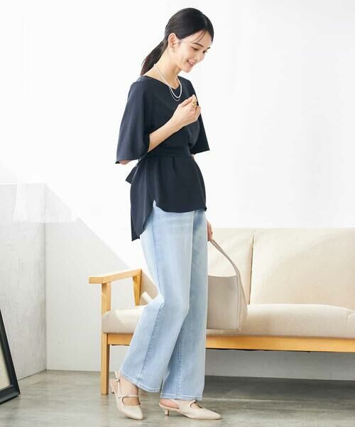 a.v.v / アー・ヴェ・ヴェ シャツ・ブラウス | 【接触冷感/UVカット/洗える】バックタック美ラクるブラウス | 詳細9