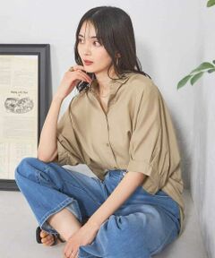 a.v.v / アー・ヴェ・ヴェ シャツ・ブラウス | 【接触冷感/洗える/イージーケア/毛玉になりにくい】シアータックシャツ