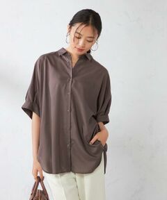 a.v.v / アー・ヴェ・ヴェ シャツ・ブラウス | 【接触冷感/洗える/イージーケア/毛玉になりにくい】シアータックシャツ