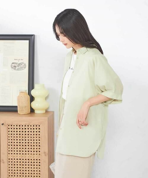 a.v.v / アー・ヴェ・ヴェ シャツ・ブラウス | 【接触冷感/洗える/イージーケア/毛玉になりにくい】シアータックシャツ | 詳細13