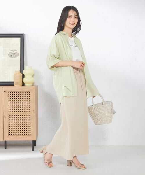 a.v.v / アー・ヴェ・ヴェ シャツ・ブラウス | 【接触冷感/洗える/イージーケア/毛玉になりにくい】シアータックシャツ | 詳細16