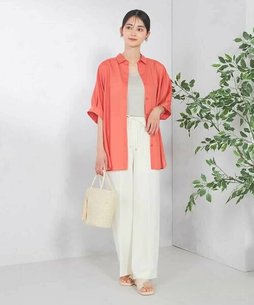 a.v.v / アー・ヴェ・ヴェ シャツ・ブラウス | 【接触冷感/洗える/イージーケア/毛玉になりにくい】シアータックシャツ | 詳細5