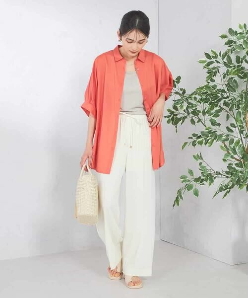 a.v.v / アー・ヴェ・ヴェ シャツ・ブラウス | 【接触冷感/洗える/イージーケア/毛玉になりにくい】シアータックシャツ | 詳細6