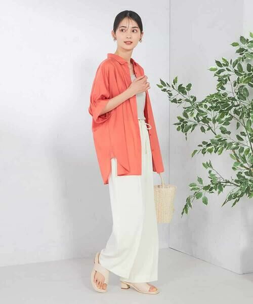 a.v.v / アー・ヴェ・ヴェ シャツ・ブラウス | 【接触冷感/洗える/イージーケア/毛玉になりにくい】シアータックシャツ | 詳細7