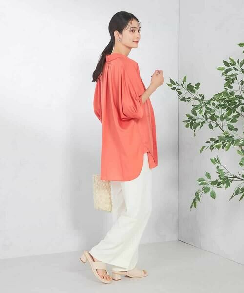 a.v.v / アー・ヴェ・ヴェ シャツ・ブラウス | 【接触冷感/洗える/イージーケア/毛玉になりにくい】シアータックシャツ | 詳細8