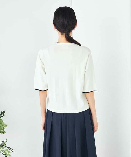 a.v.v / アー・ヴェ・ヴェ カーディガン・ボレロ | 【UVカット/接触冷感】バイカラーハーフスリーブカーディガン | 詳細15