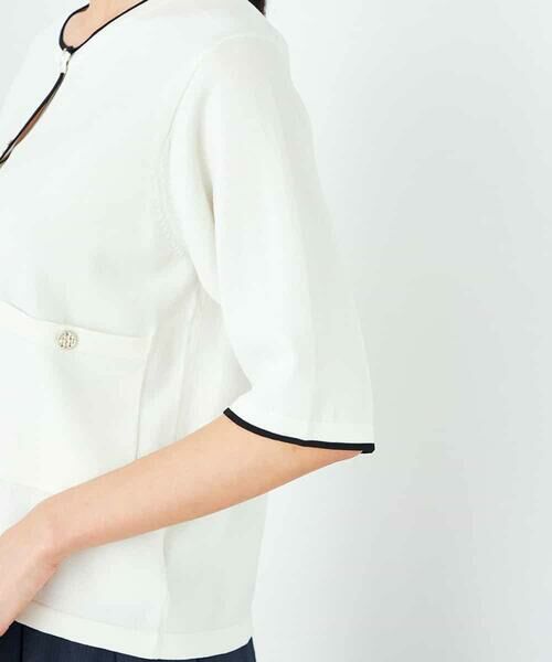 a.v.v / アー・ヴェ・ヴェ カーディガン・ボレロ | 【UVカット/接触冷感】バイカラーハーフスリーブカーディガン | 詳細17