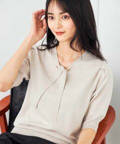 a.v.v / アー・ヴェ・ヴェ ニット・セーター | ラメ混ボウタイニット