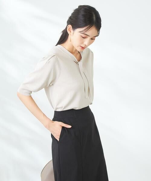 a.v.v / アー・ヴェ・ヴェ ニット・セーター | ラメ混ボウタイニット | 詳細15