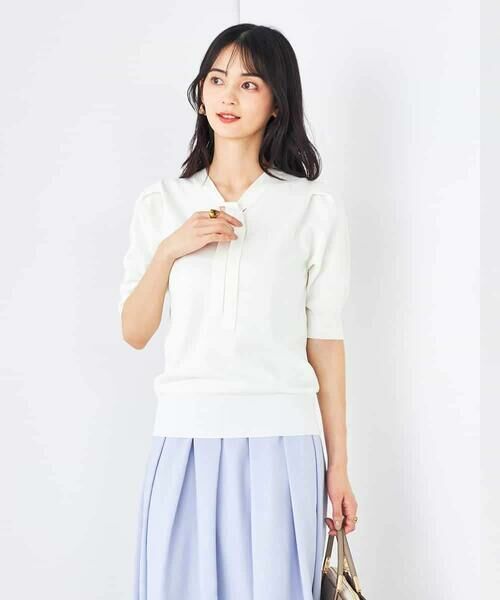 a.v.v / アー・ヴェ・ヴェ ニット・セーター | ラメ混ボウタイニット | 詳細26