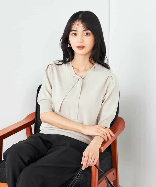 a.v.v / アー・ヴェ・ヴェ ニット・セーター | ラメ混ボウタイニット | 詳細3