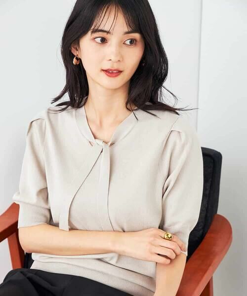 a.v.v / アー・ヴェ・ヴェ ニット・セーター | ラメ混ボウタイニット | 詳細5