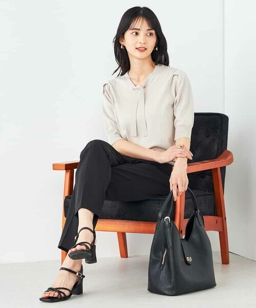 a.v.v / アー・ヴェ・ヴェ ニット・セーター | ラメ混ボウタイニット | 詳細6