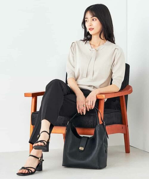 a.v.v / アー・ヴェ・ヴェ ニット・セーター | ラメ混ボウタイニット | 詳細7