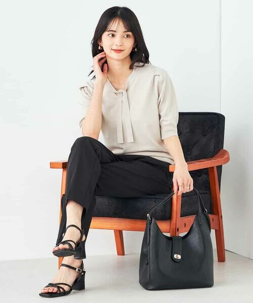 a.v.v / アー・ヴェ・ヴェ ニット・セーター | ラメ混ボウタイニット | 詳細8