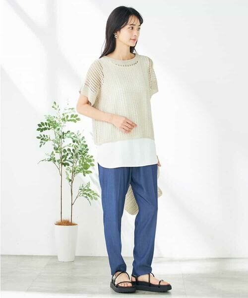 a.v.v / アー・ヴェ・ヴェ ニット・セーター | ラメメッシュサマーニット | 詳細10