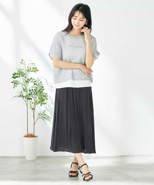 a.v.v / アー・ヴェ・ヴェ ニット・セーター | ラメメッシュサマーニット | 詳細19