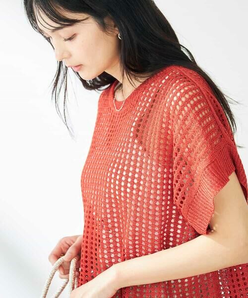 a.v.v / アー・ヴェ・ヴェ ニット・セーター | ラメメッシュサマーニット | 詳細3