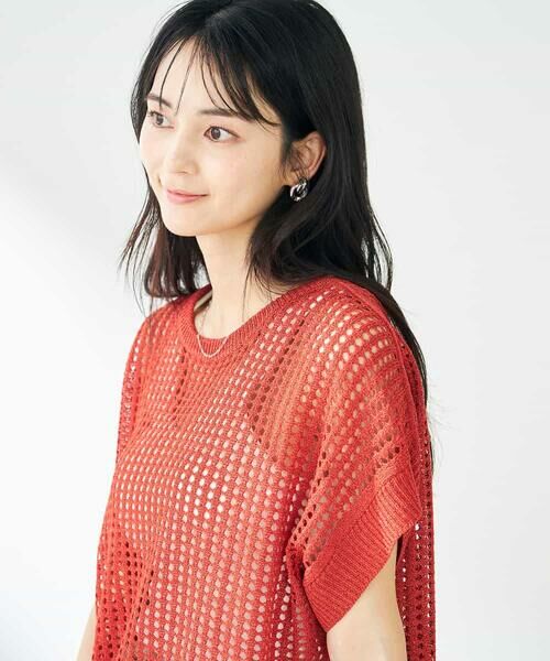 a.v.v / アー・ヴェ・ヴェ ニット・セーター | ラメメッシュサマーニット | 詳細4