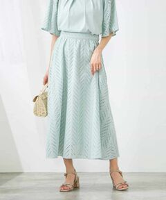 a.v.v / アー・ヴェ・ヴェ ロング・マキシ丈スカート | リーフレーススカート