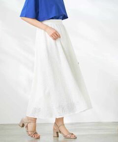 a.v.v / アー・ヴェ・ヴェ ロング・マキシ丈スカート | リーフレーススカート