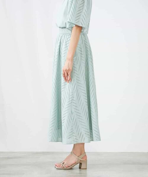 a.v.v / アー・ヴェ・ヴェ ロング・マキシ丈スカート | リーフレーススカート | 詳細2