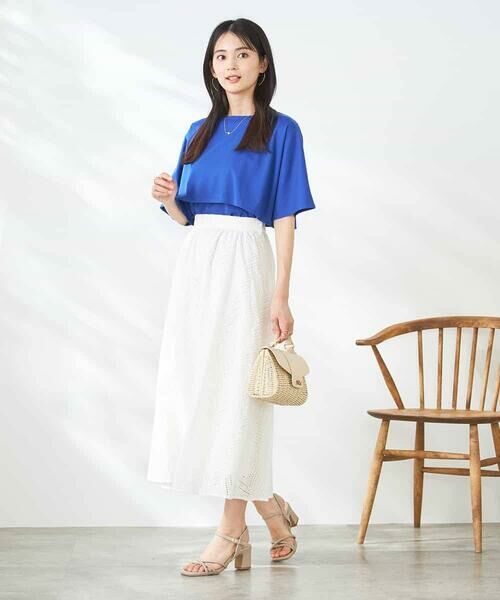 a.v.v / アー・ヴェ・ヴェ ロング・マキシ丈スカート | リーフレーススカート | 詳細23